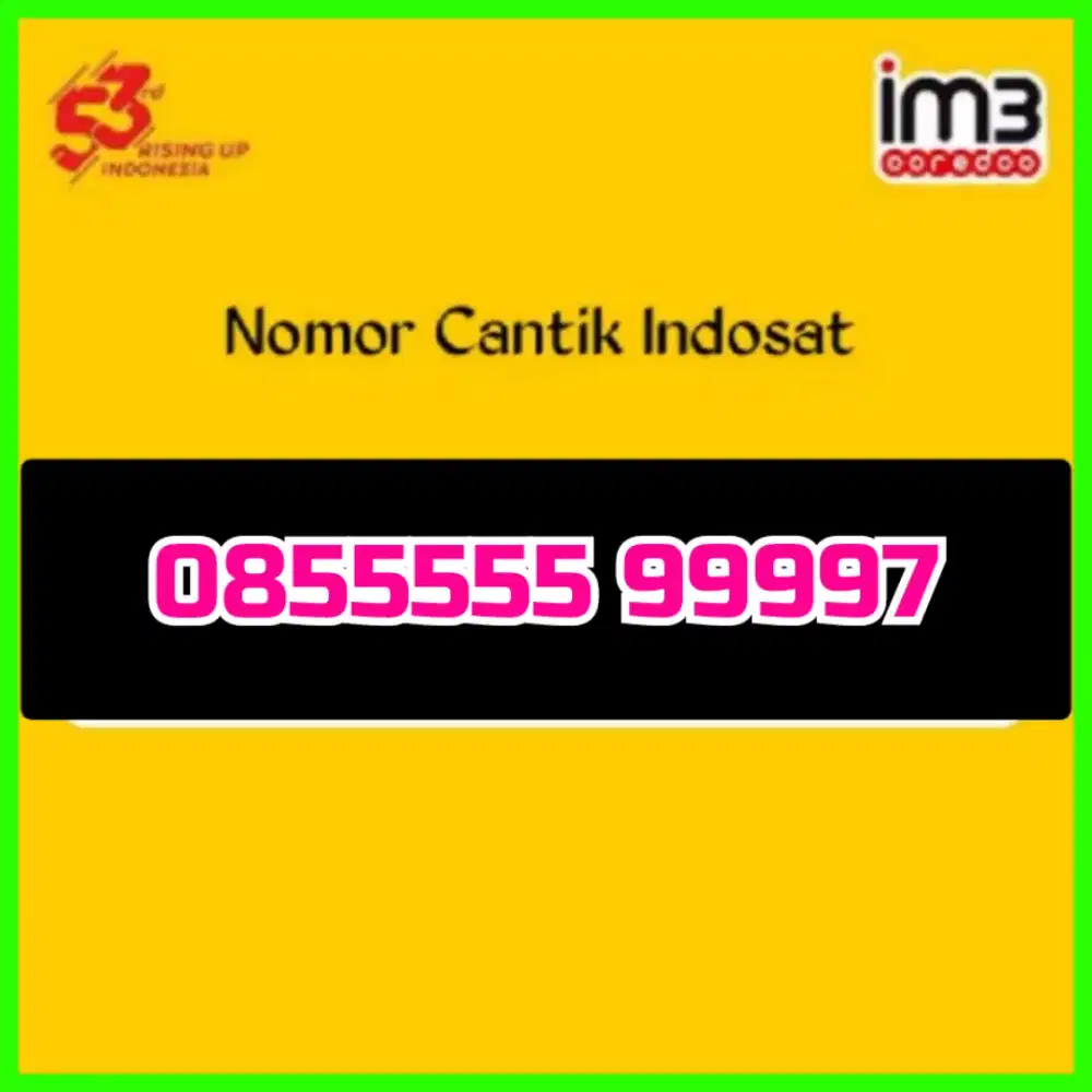 Nomor cantik Indosat Im3 super
