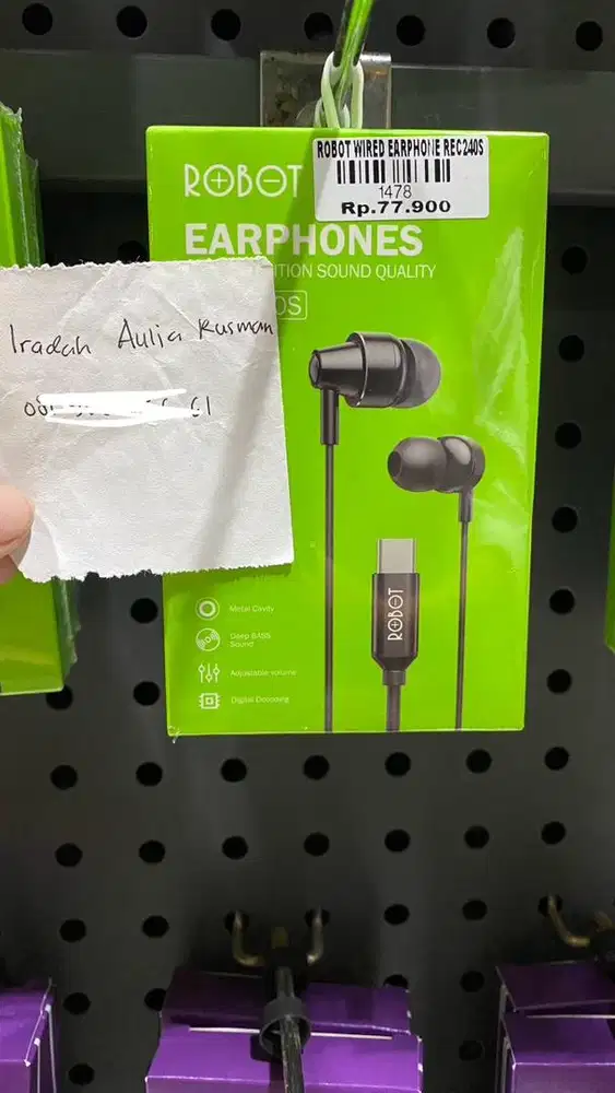 ROBOT WIRED EARPHONE REC240S