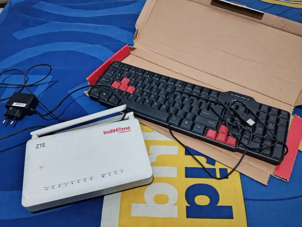 Dijual Modem ZTE Indihome & Keyboard Komputer