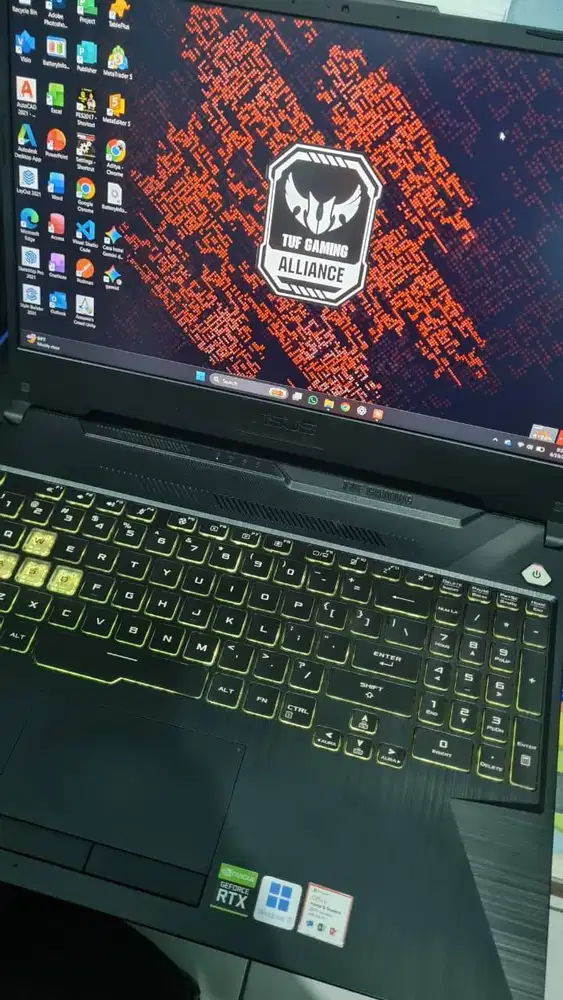 JUAL BU ASUS TUF GAMING A15 FA506IV - RTX 2060 | RYZEN 7 4800H | MULUS