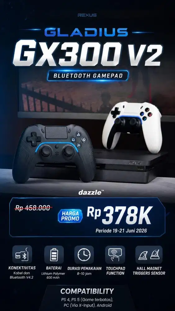 Rexus Bluetooth Gamepad Gladius GX300