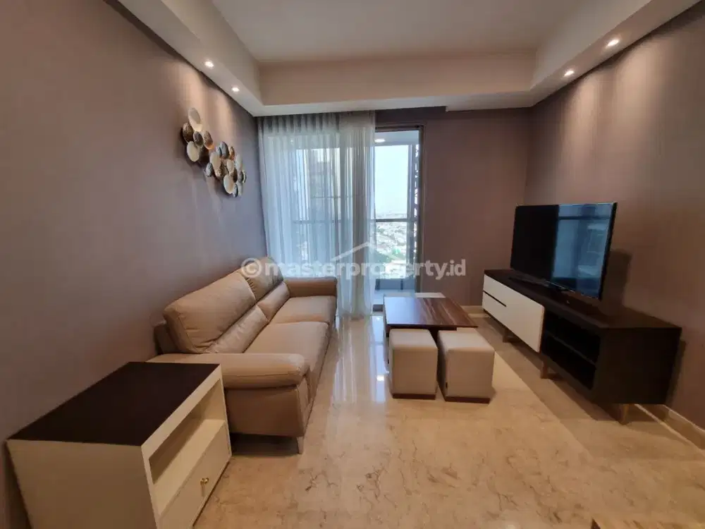 Disewakan Apartemen Gold Coast PIK, 2BR+1, 90m2, Full Furnish, Bagus