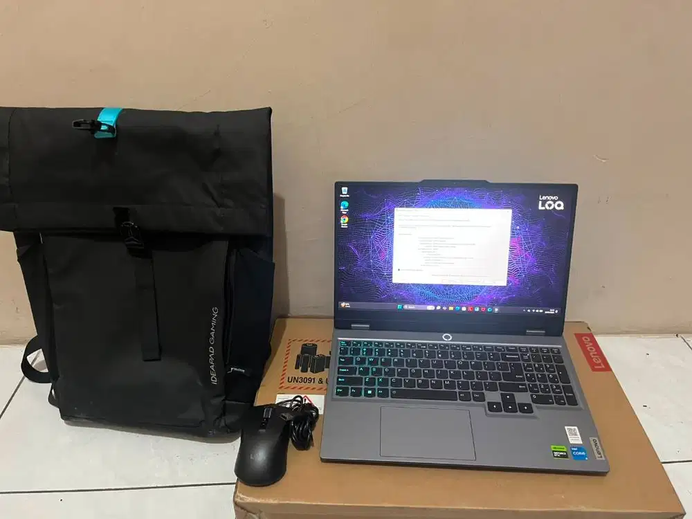 Laptop Lenovo LOQ 15IRX9 RTX3050 6GB Ram 16GB SSD 512GB