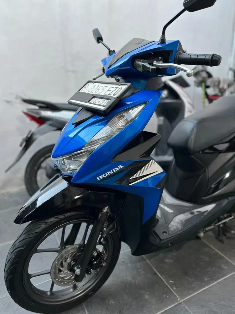 Honda beat deluxe 2023 biru hitam