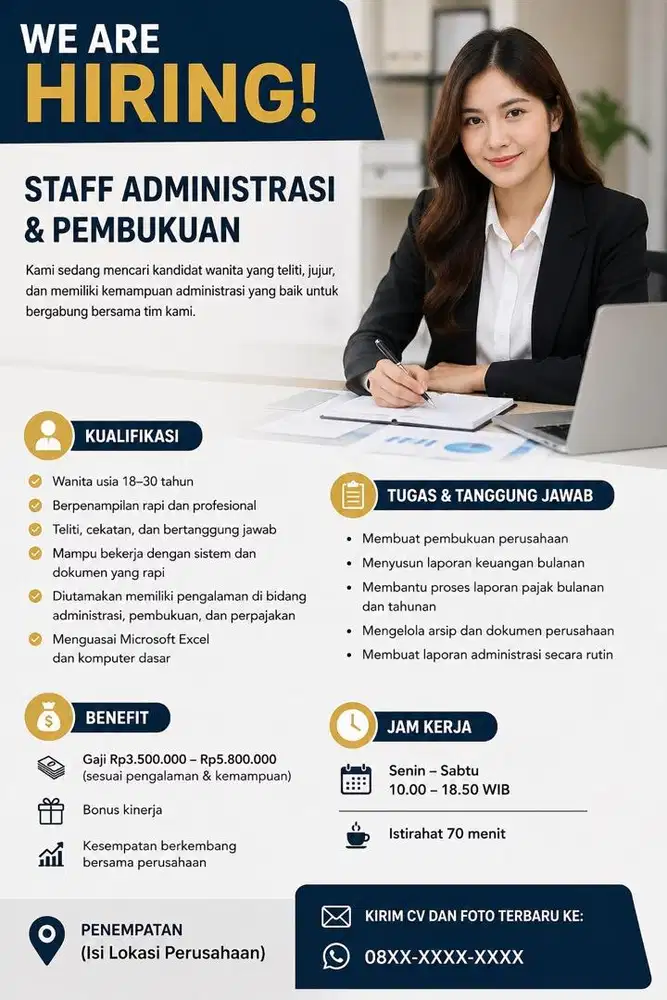 Dibutuhkan FINANCE PT, AREA MERUYA