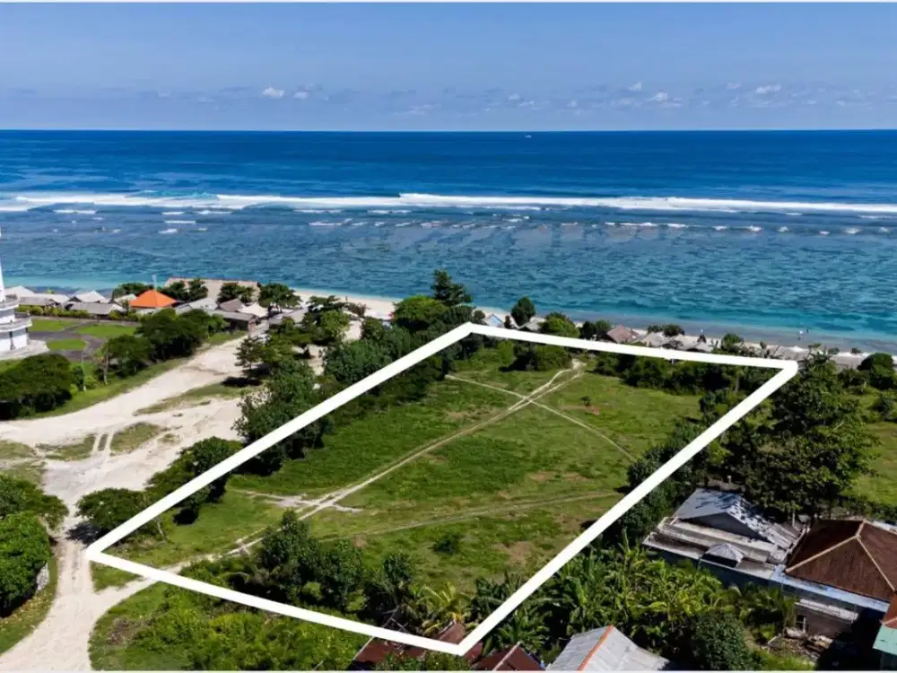 Dijual Tanah Premium Pink Zone Beachfront Pantai Pandawa. Bali.