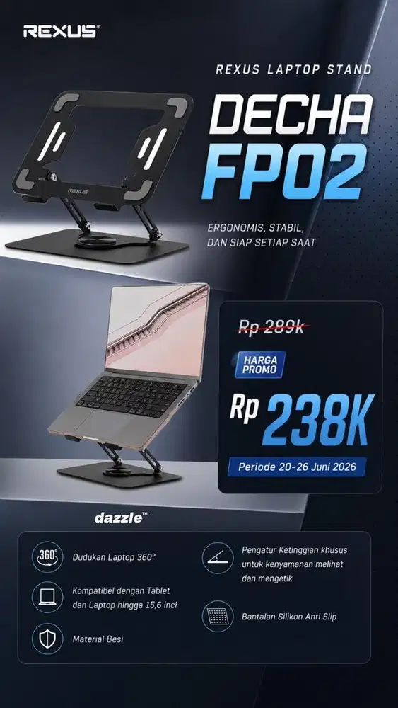 Rexus Laptop Stand Decha FP02