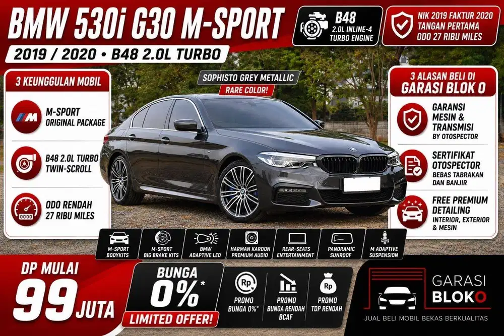 BMW 530i G30 MSport B48 2019 / 2020
