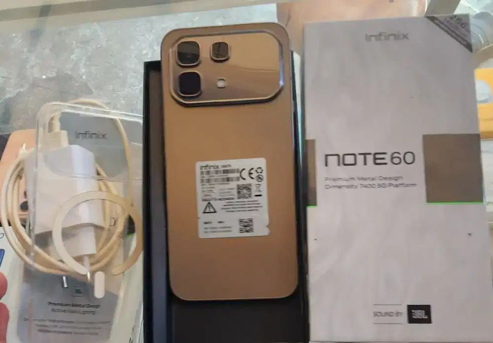 Handphone Second Infinix Note 60 Midnight Black 8+8GB Extended 256 GB