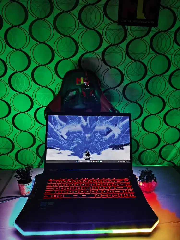 Laptop Gaming MSI Thin 15 Core i5 Ram 8/512gb Ssd Vga Rtx Siap Pakai