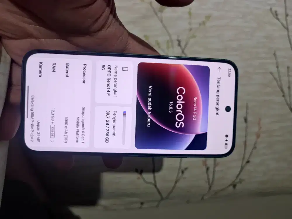 dijual Oppo Reno 14F