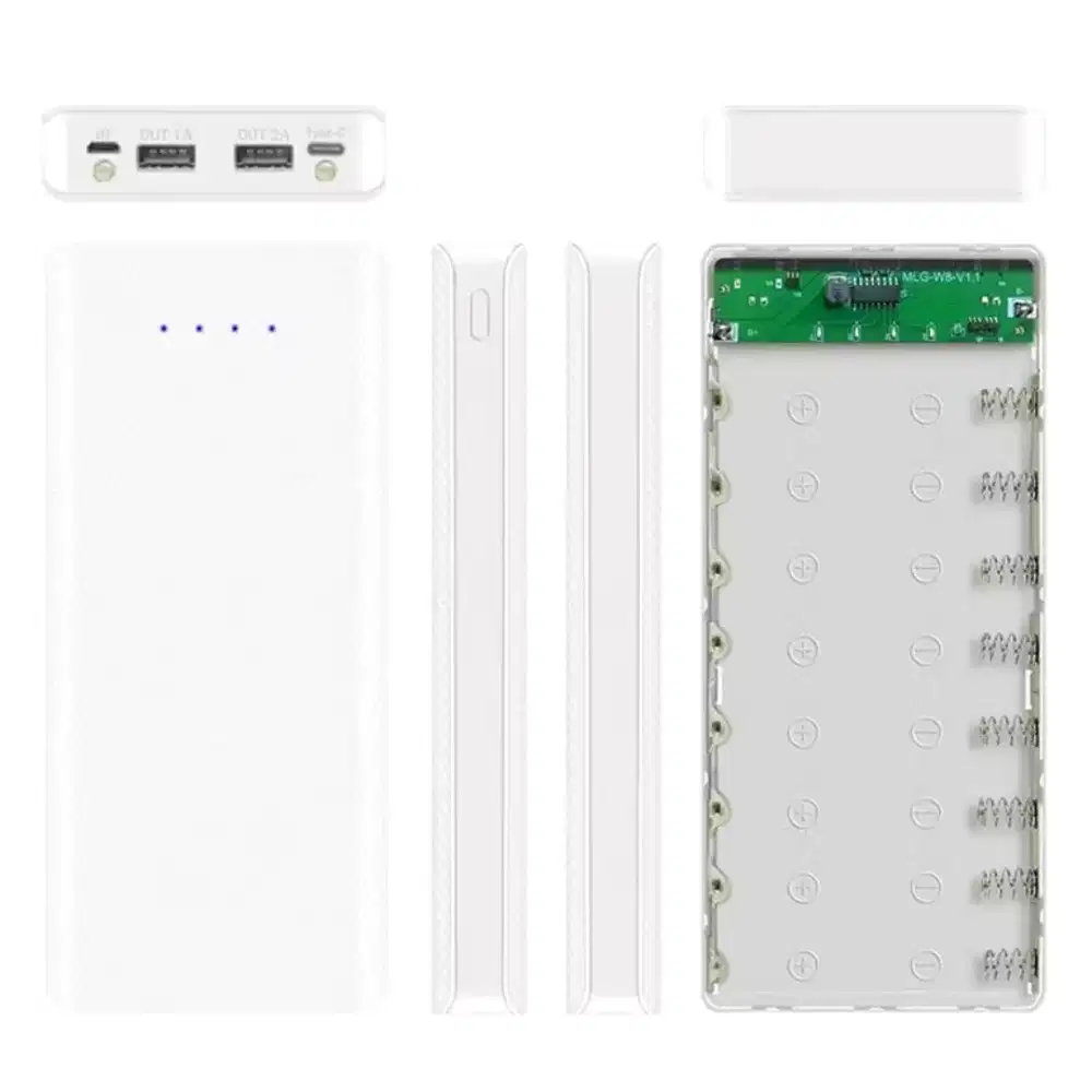 Casing powerbank bisa isi max 8 X 18650 (only casing dan modul)