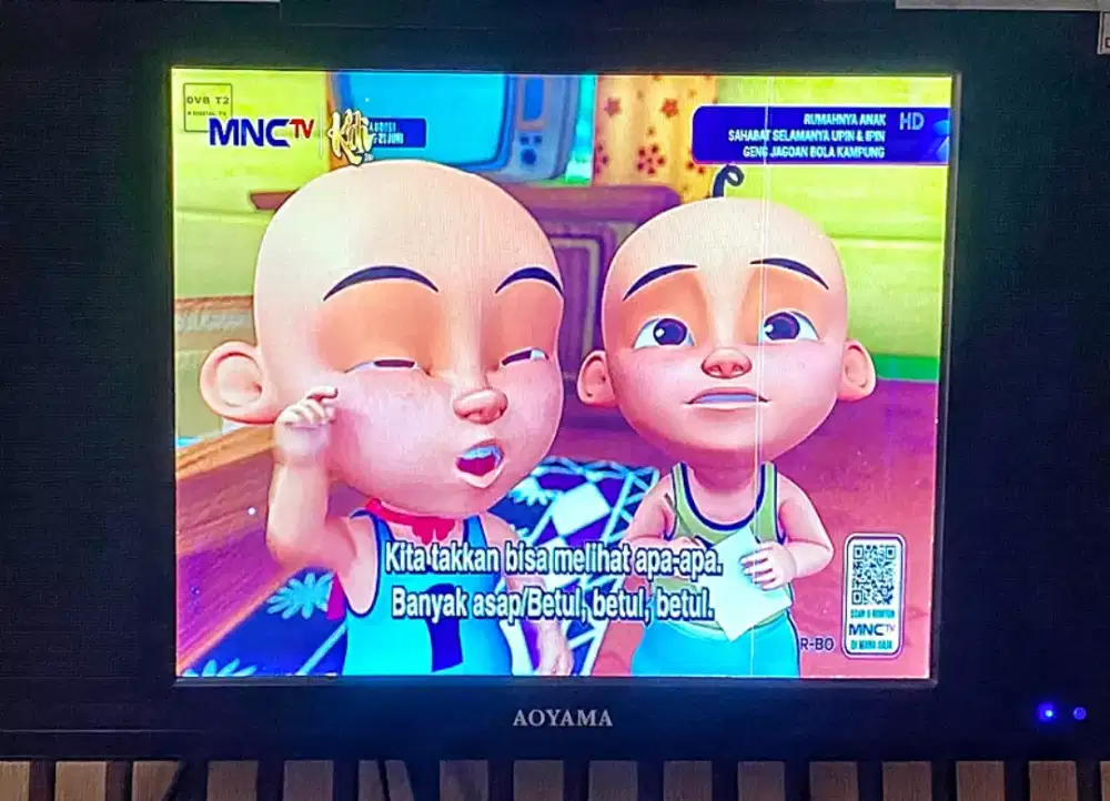 TV LED 21 INC DIGITAL AOYAMA(Minus Garis Sehelai Saja)Gbr Bening BEKUT