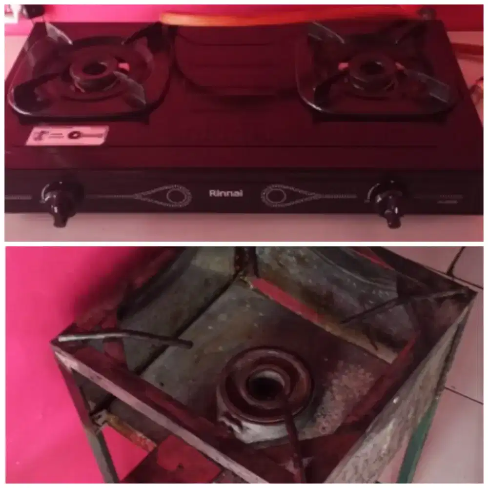 Dijual Sepaket Kompor Rinnai 2 Tungku & Kompor Mawar