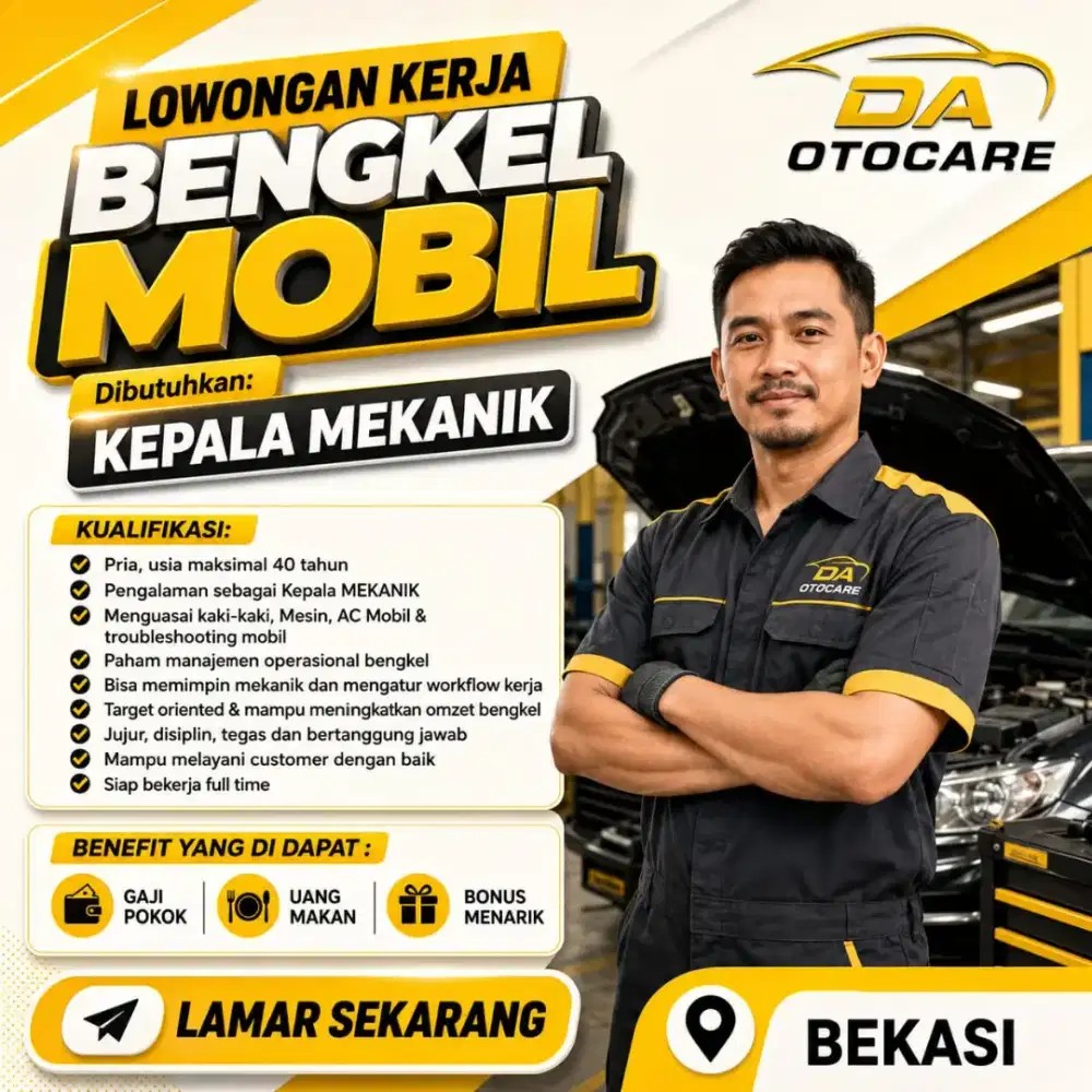 Lowongan mekanik mobil