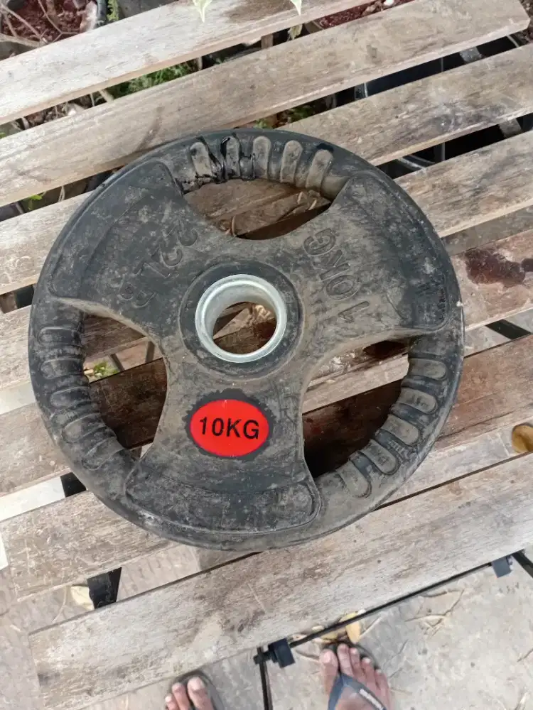 Pelat barbel rubber 10kg