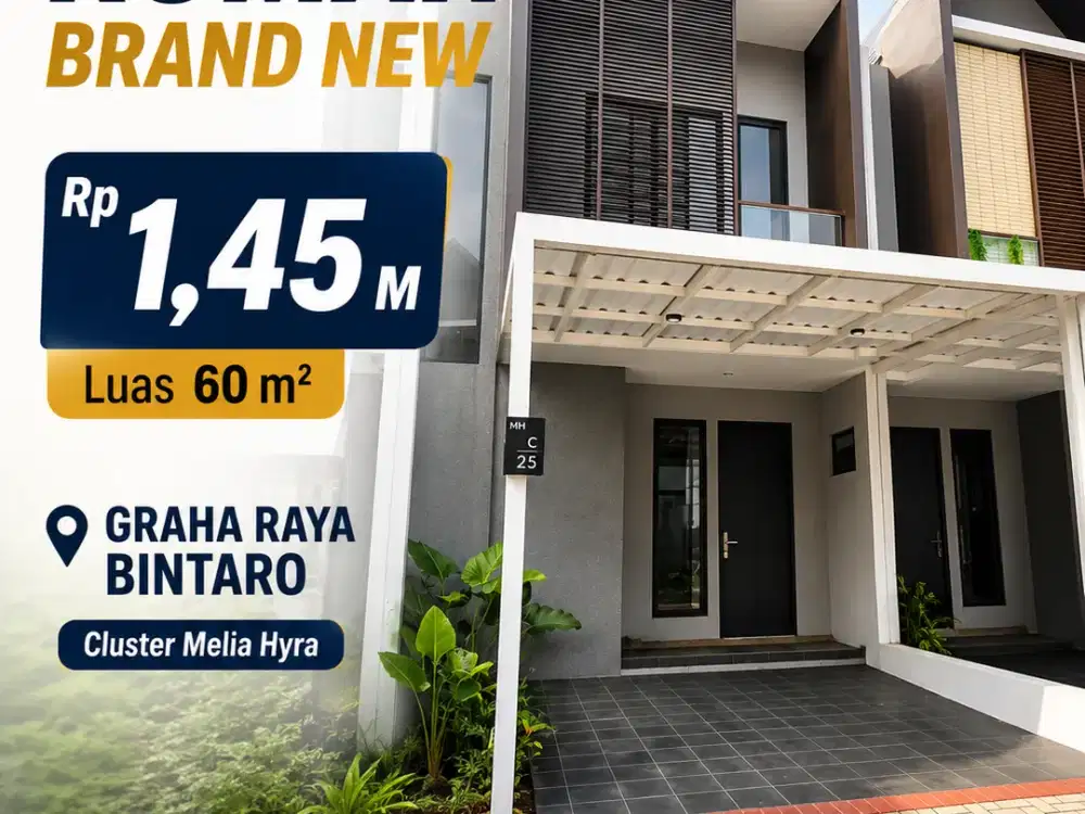 DIJUAL Rumah Baru di Melia Graha Raya Bintaro