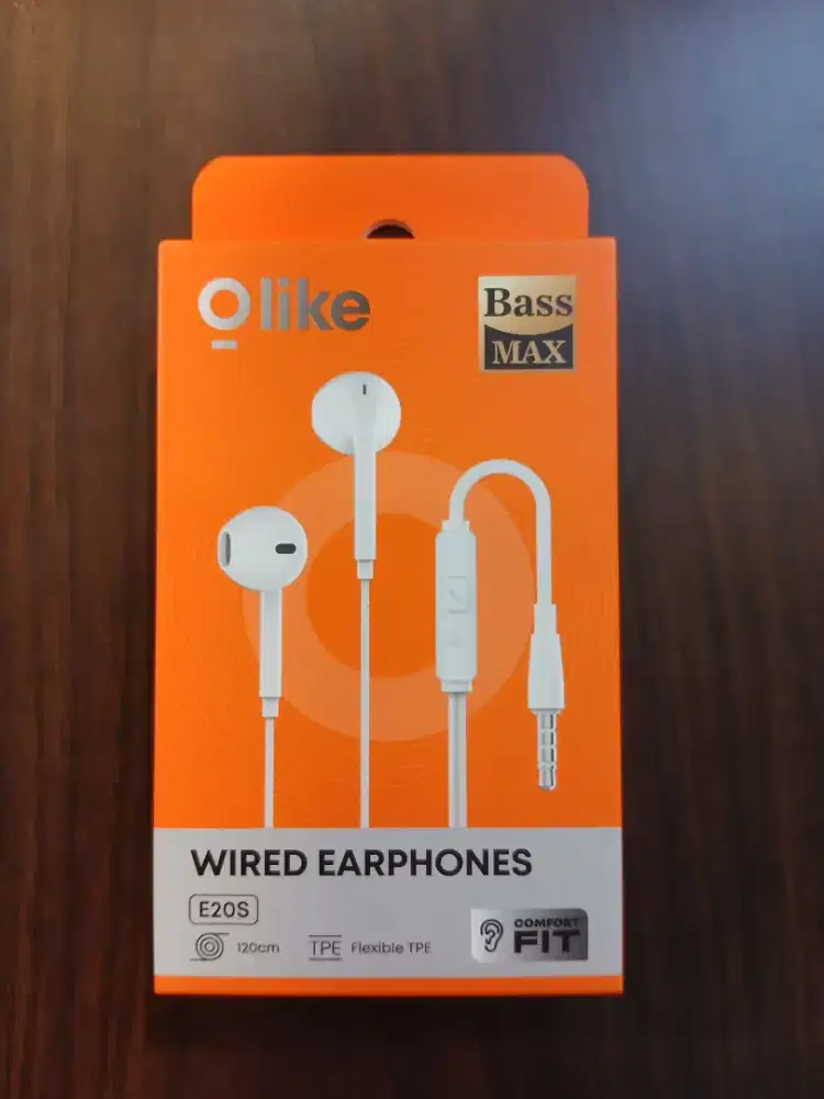 Olike E20S Wired Earphone Headset Kabel 120cm Aux 3.5mm Jack