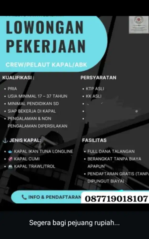 Mencari abk kapal