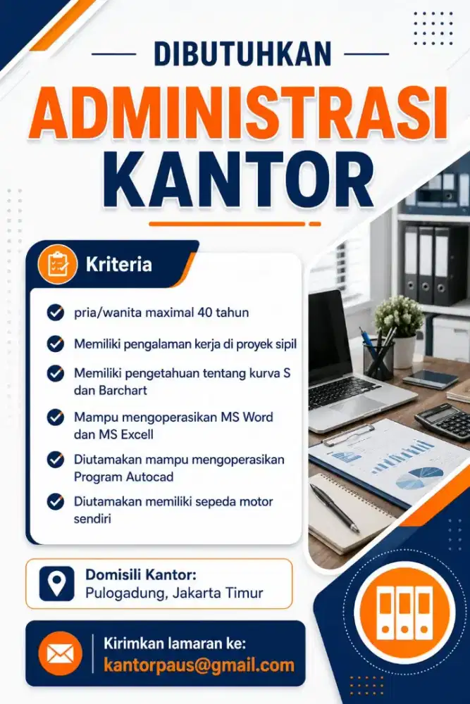 Admin Kantor di Pulogadung