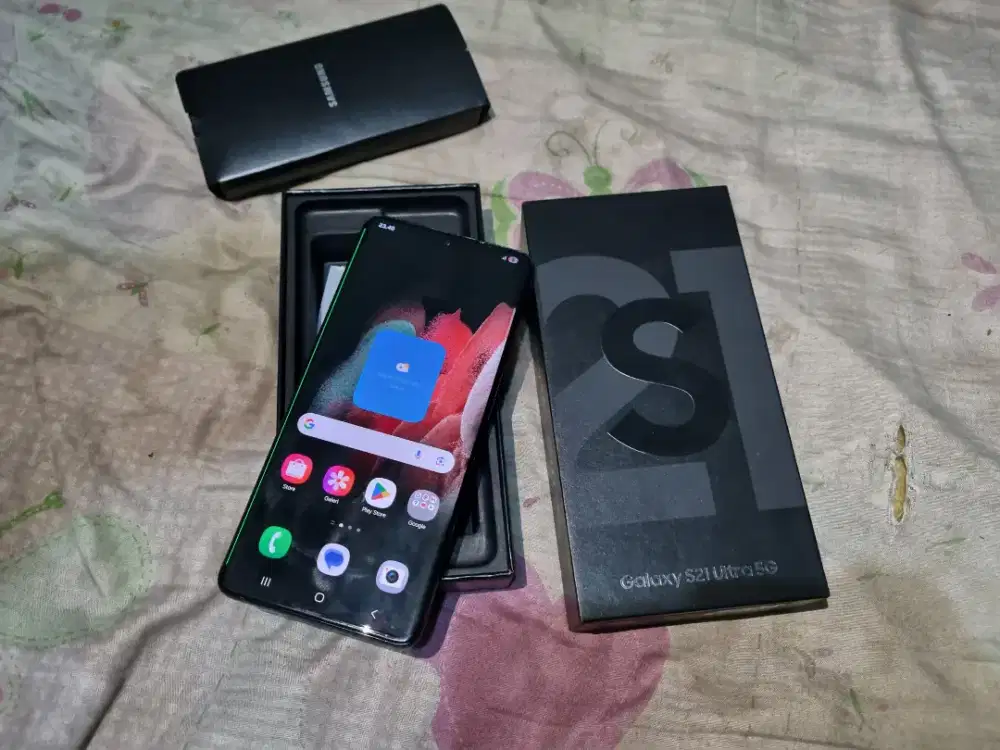 Samsung S21 ultra 5G , Ram 12/256 Fullset resmi sein