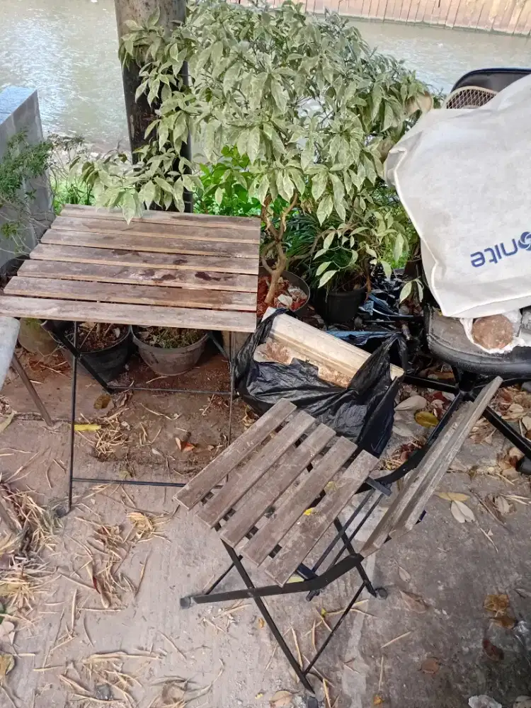 Meja kursi teras ikea