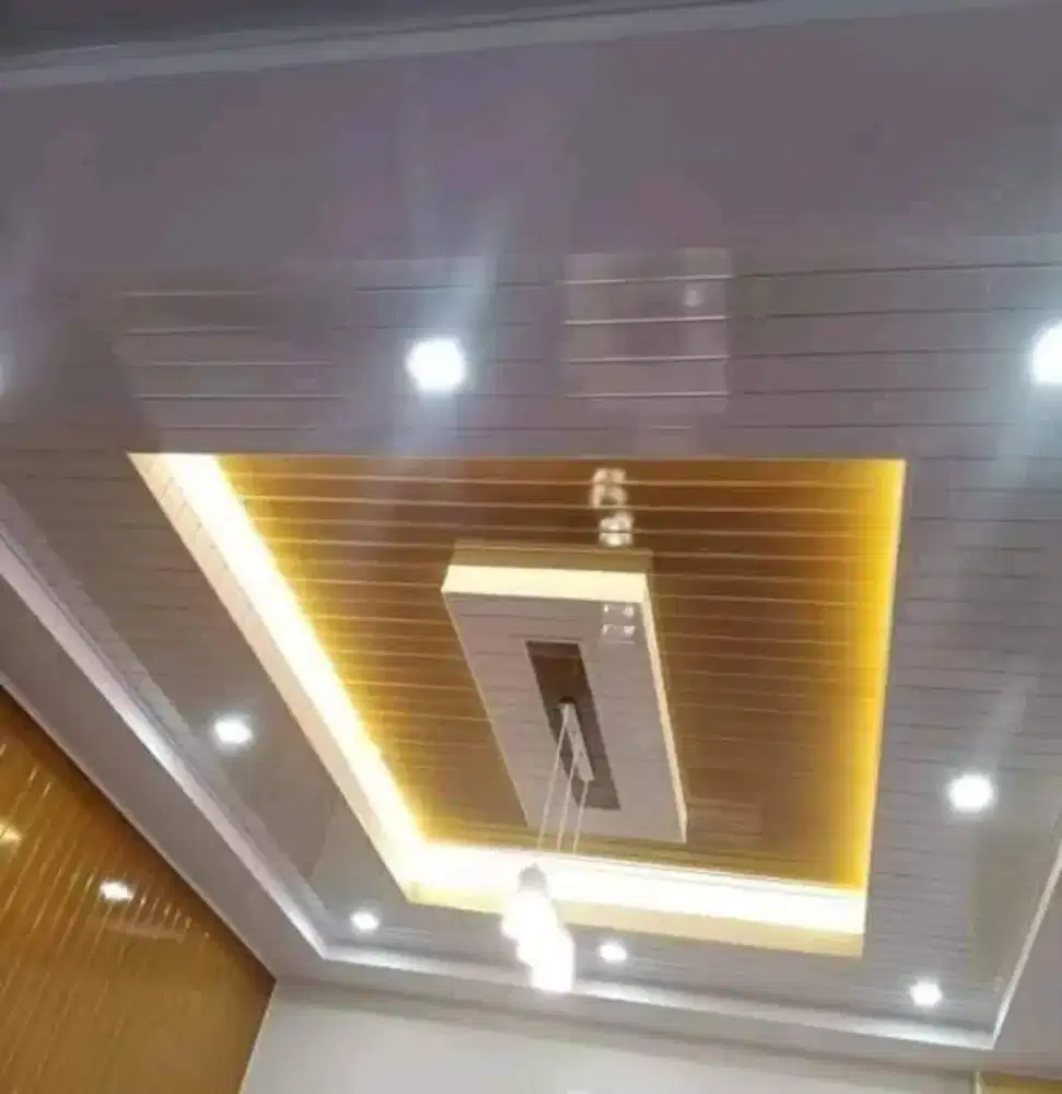 Plafon PVC terpasang