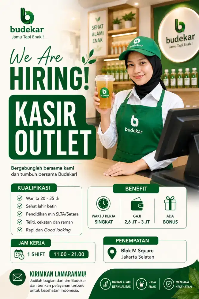LOKER KASIR OUTLET JAMU