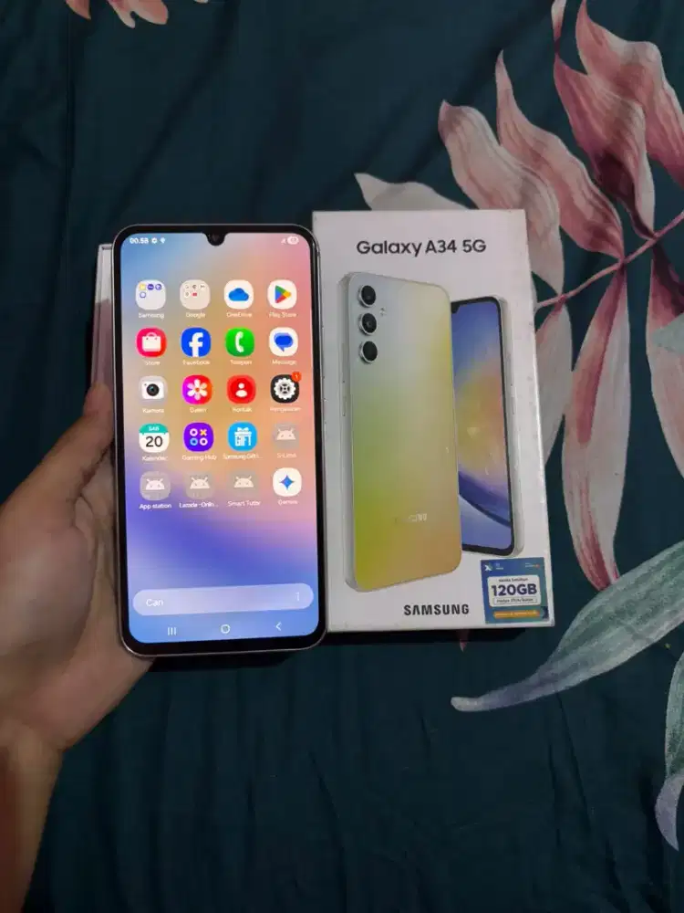Samsung a34 5g
Ram 8/128
Fullset