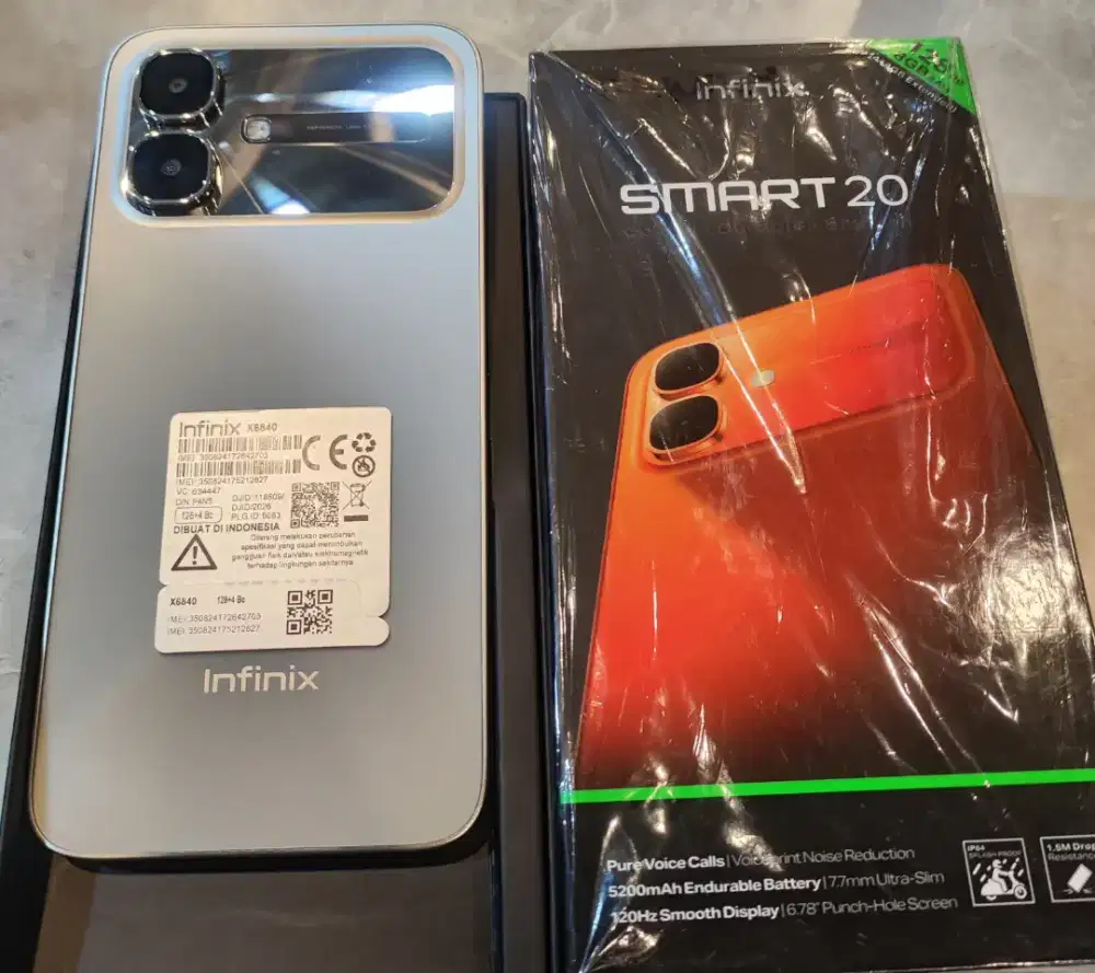 Infinix Smart 20, 4/128Gb Fullset, bisa TT