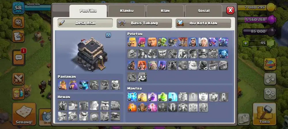 Jual akun coc murah