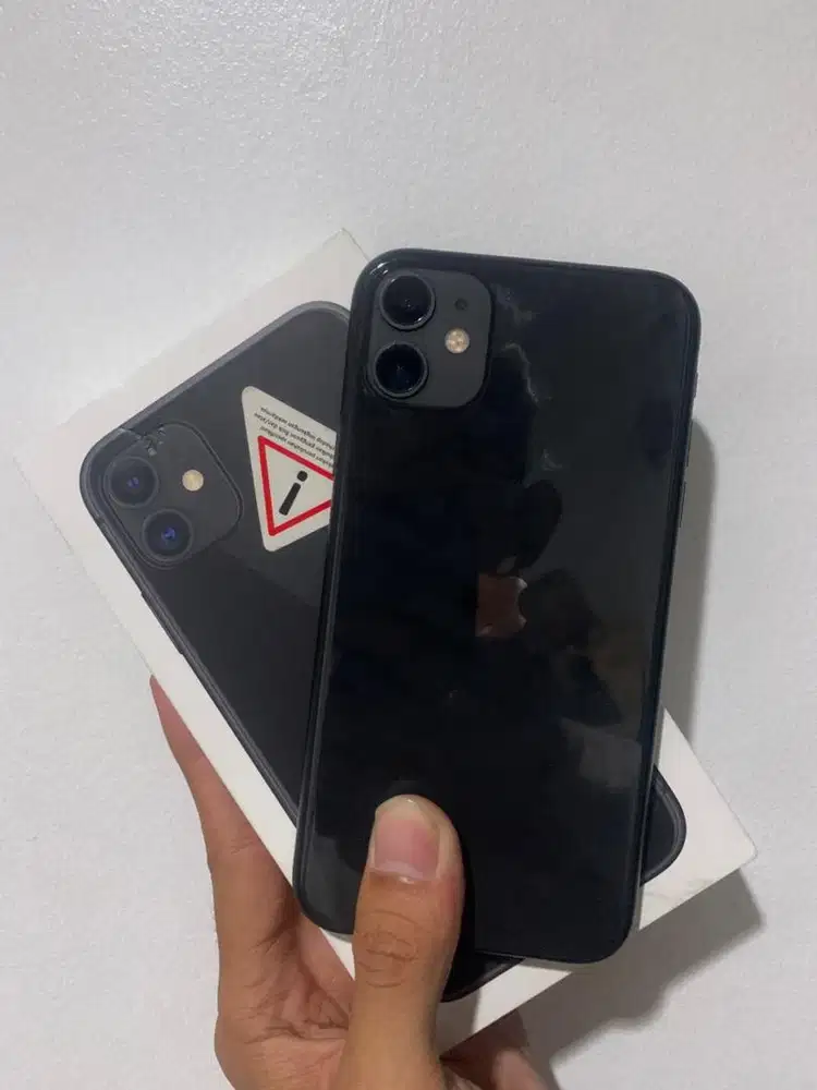 iphone 11 128gb black resmi ibox second
