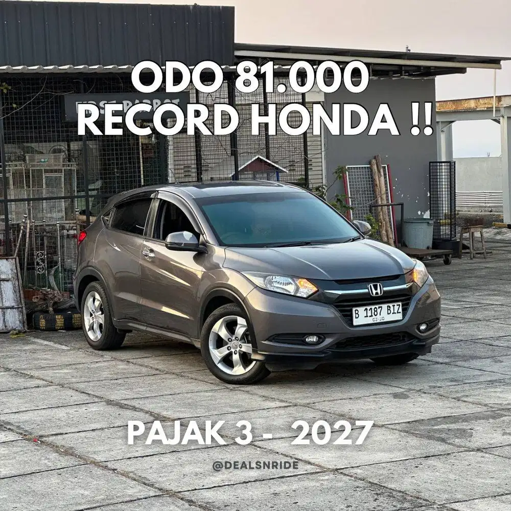 ODO 81.000 ANTIKK !! PAJAK 3/2027 HONDA HRV E CVT 2015 MULUS SEKALI