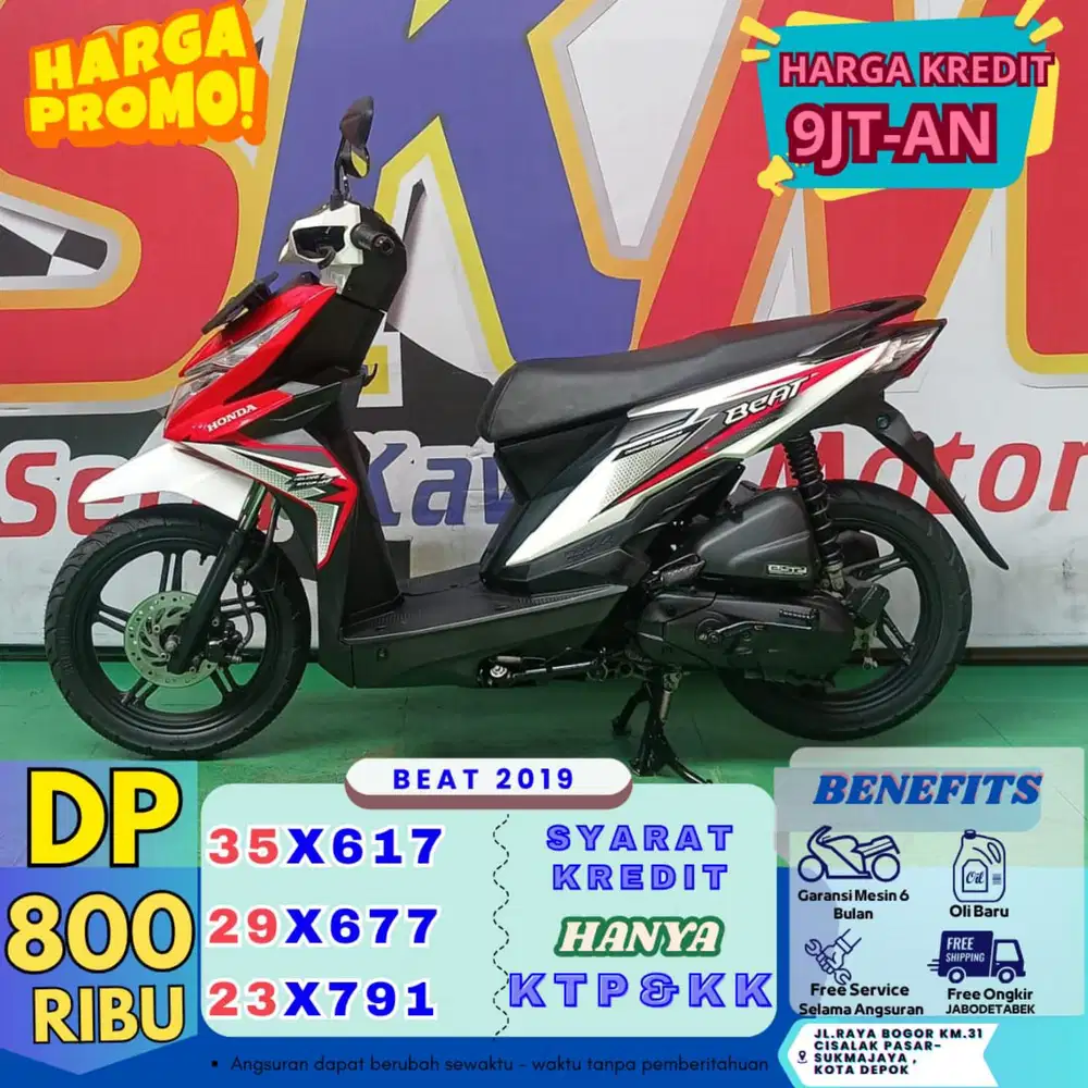(kapan lagi DP 800 bisa lngsng gas) beat 2019 cash credt