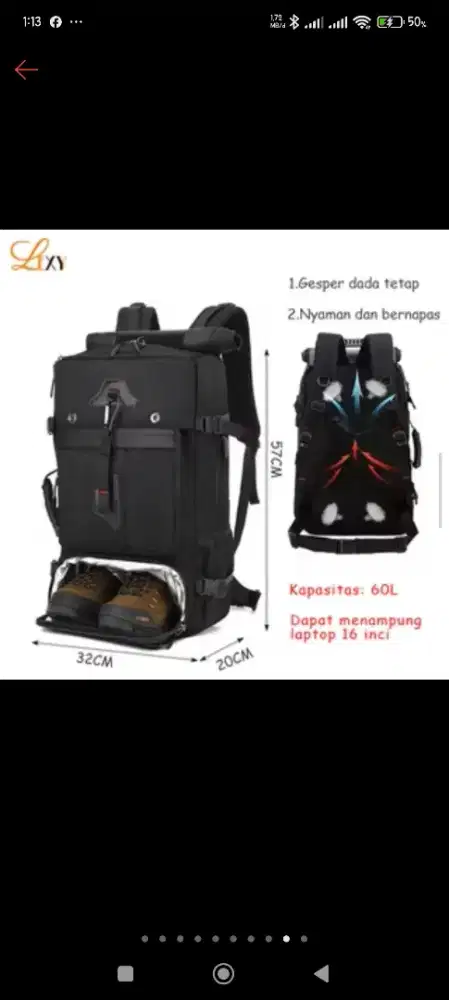 RANSEL BACKPACK 60LITER