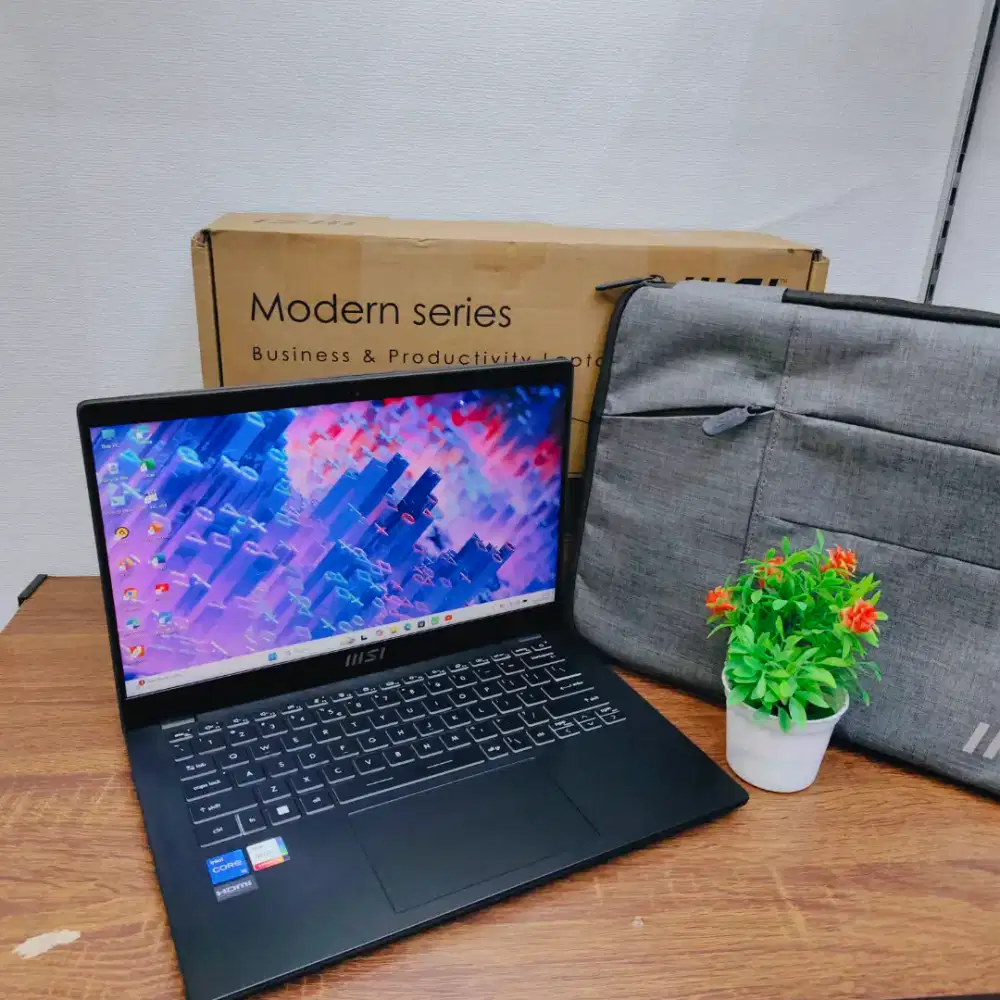 Laptop MSI Modern 14 Intel Core i5-1235U Ram 8GB SSD 512GB FULSET