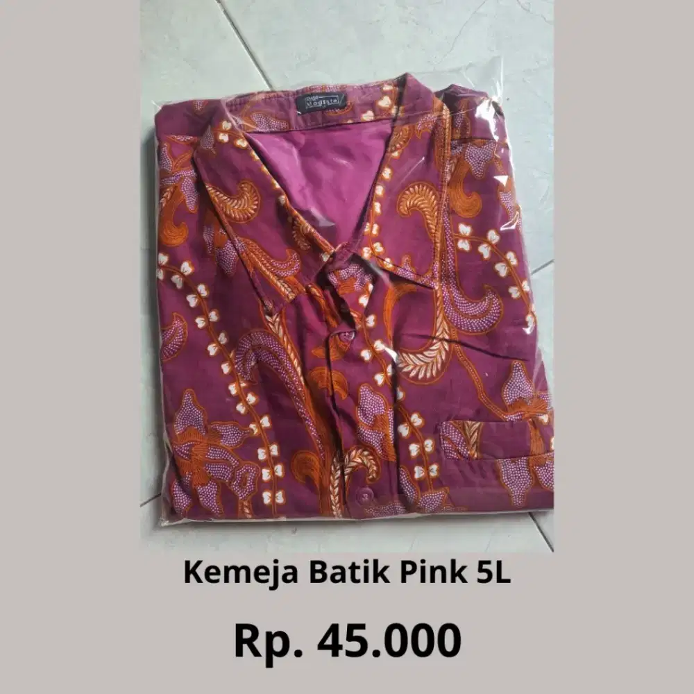Dijual kemeja pria jumbo second