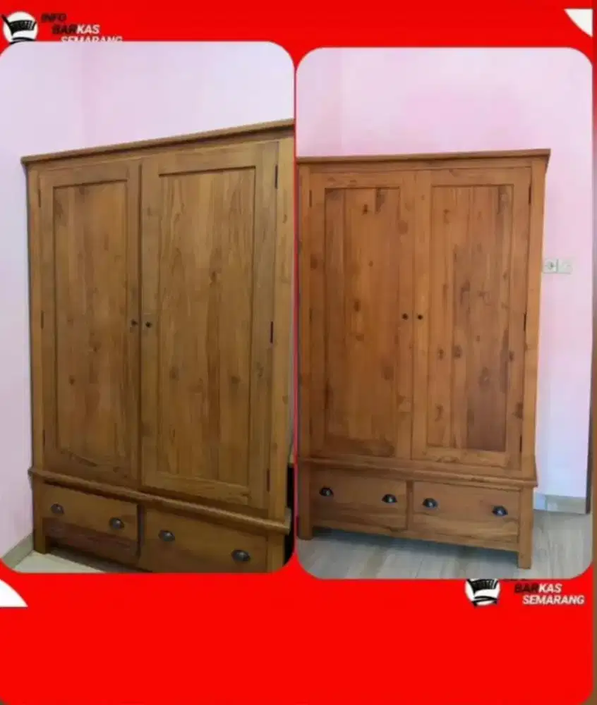 Lemari pakaian 2 pintu