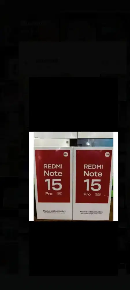 Xiaomi redmi note 15 pro ram 12gb 512gb 5G dan8/256 garansi resmi