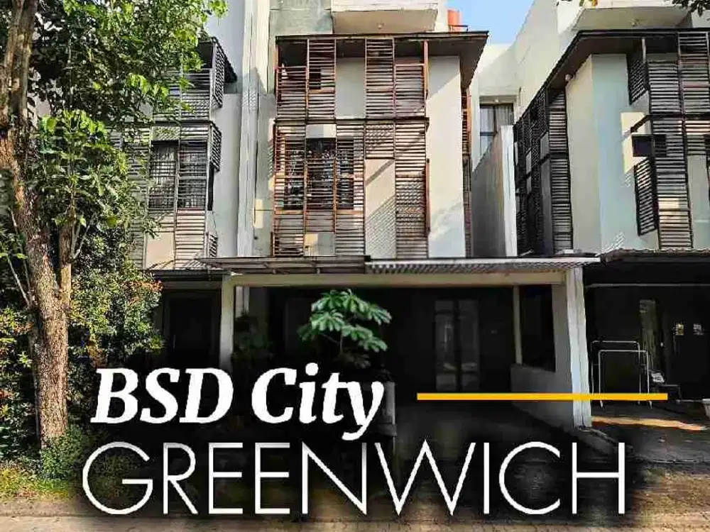 DIJUAL Murah RUMAH 3 LANTAI Di BOULEVARD cluster Whelford Greenwich park bsd SUDAH RENOVASI