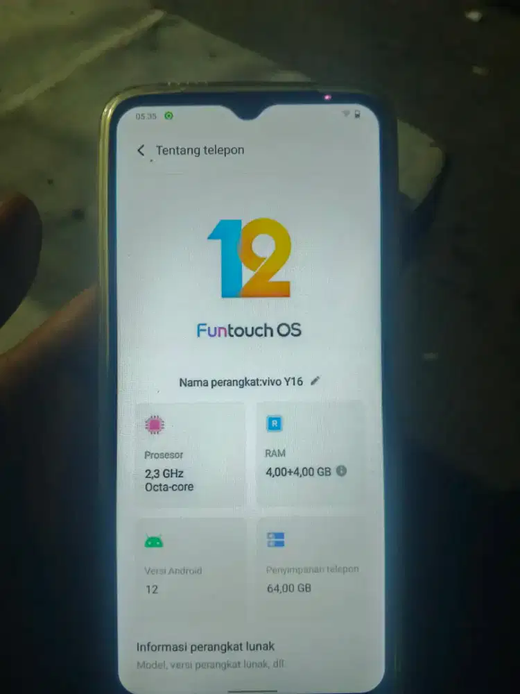 Vivo y16 ram 4/64