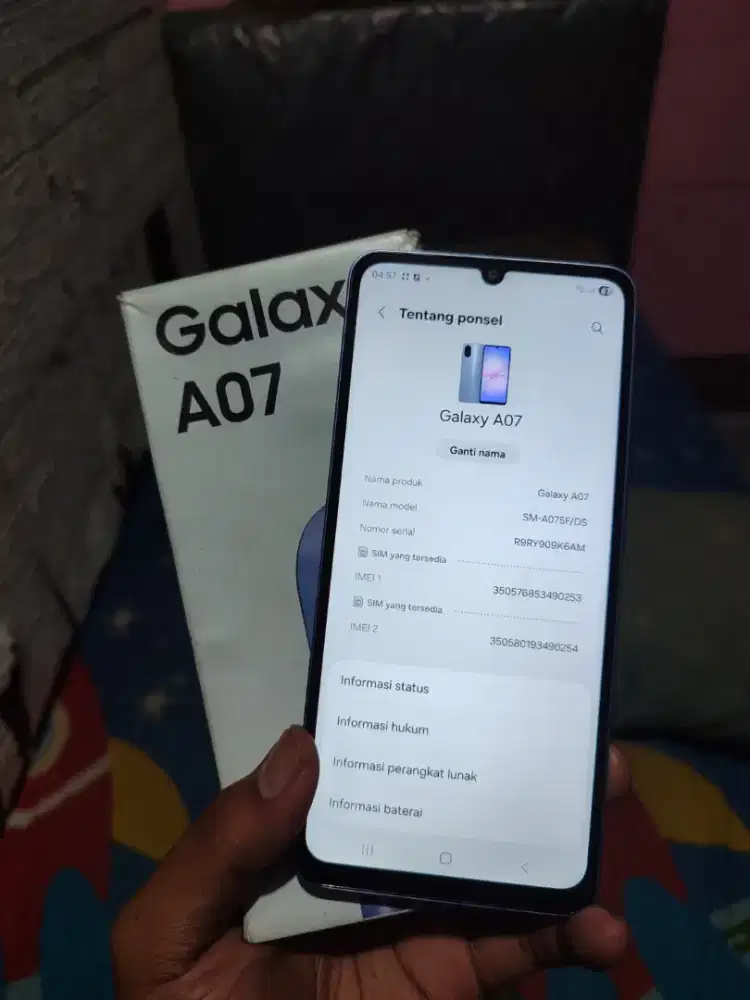 Jual HP Samsung a07 ram 4+4/64