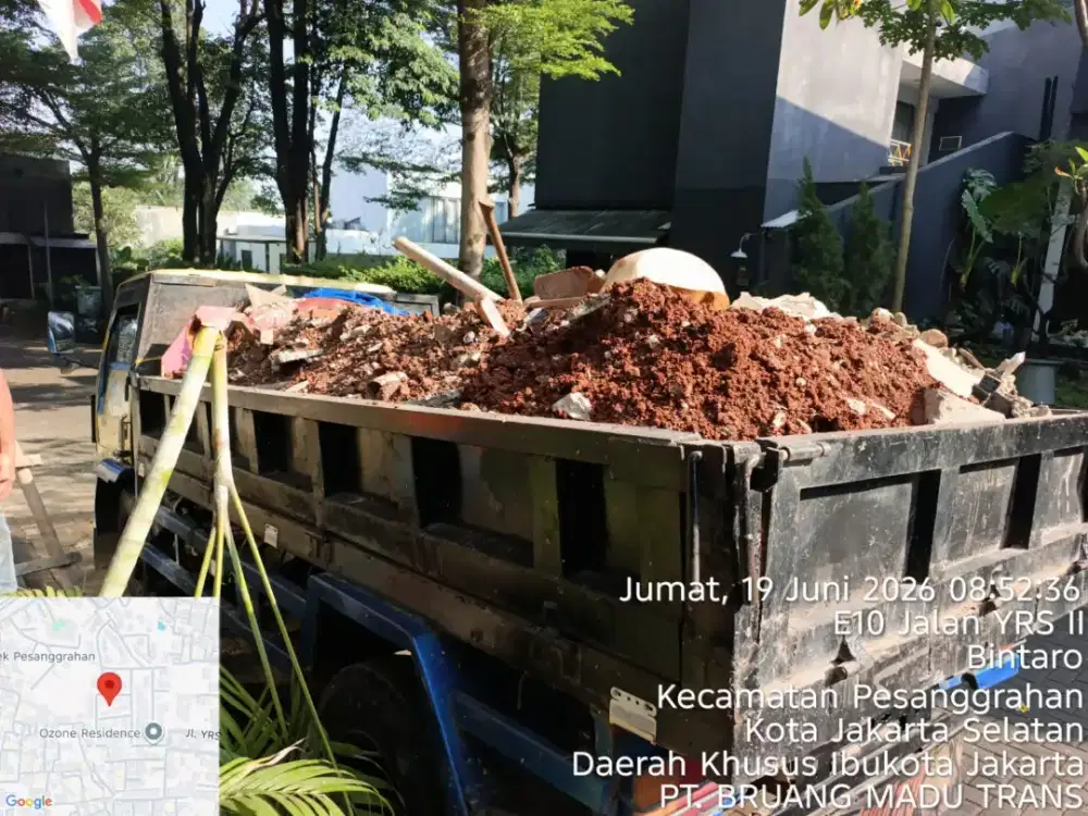 Jasa buang puing dan buang sampah
