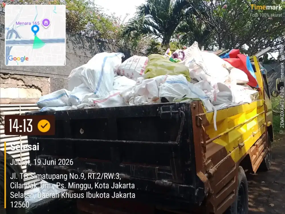 Jasa buang puing sampah