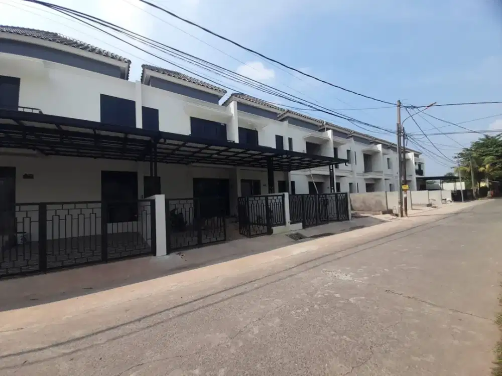 Rumah mewah siap huni dinding bata merah lokasi super strategis akses 2mobil dijatirangon