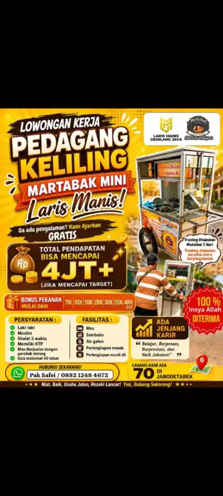 Martabak mini Laris manis Gemilang jaya