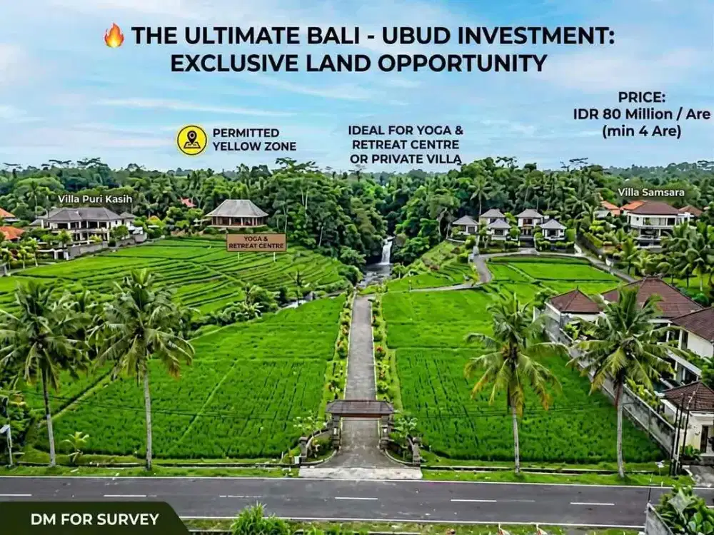 For Lease Exclusive Land Ubud - Thumbnail 7