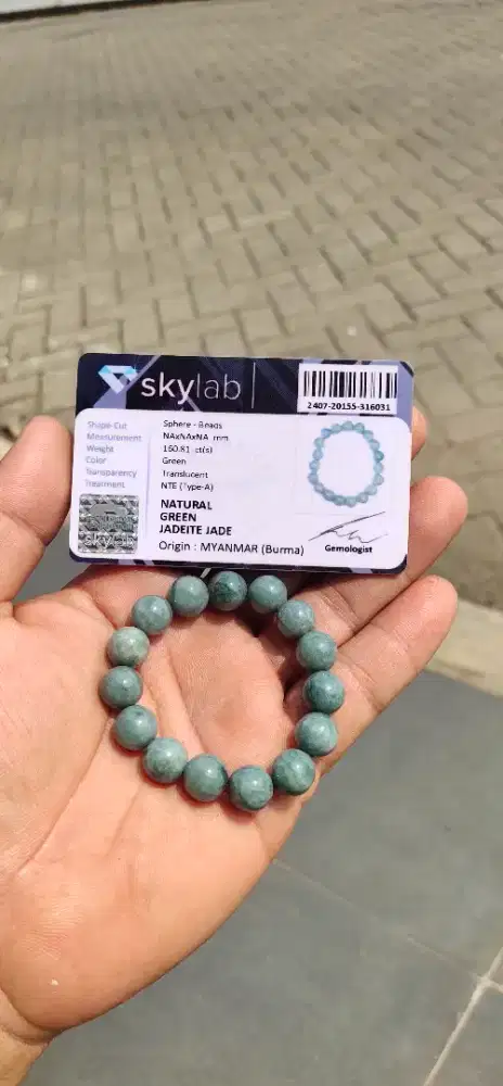 (Eks Sitaan dari Koruptor , WAJIB Transaksi Offline )Bangle Giok Burma
