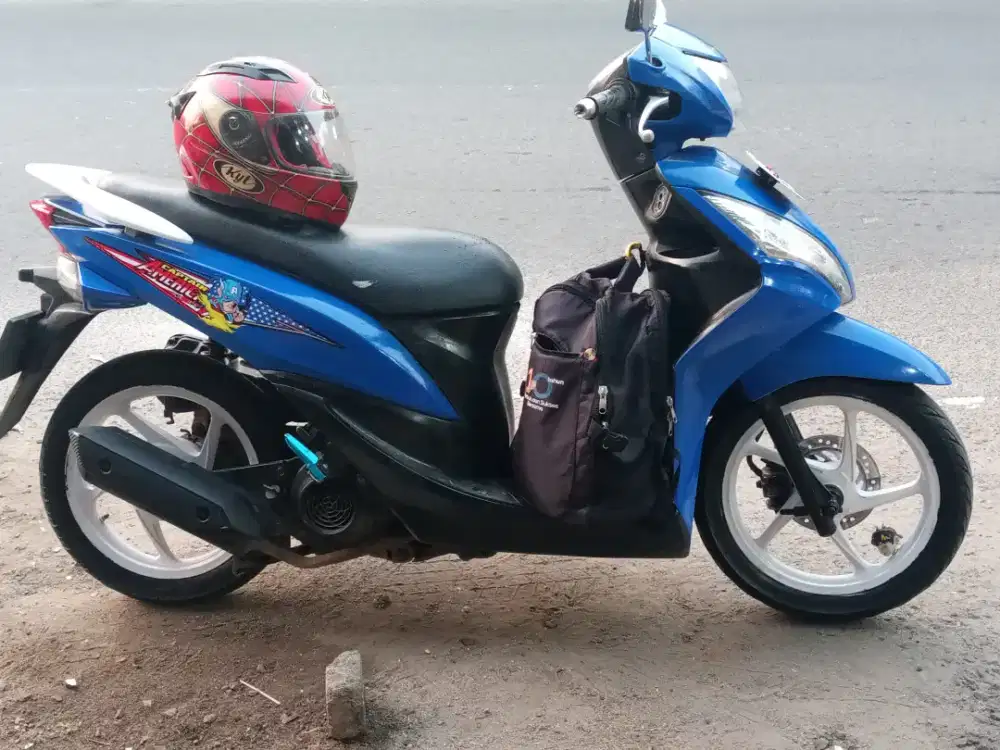 HONDA SPACY FI INJEKSI 2012  TUKAR MOTOR GIGI SUPRA KARISMA REVO BLADE