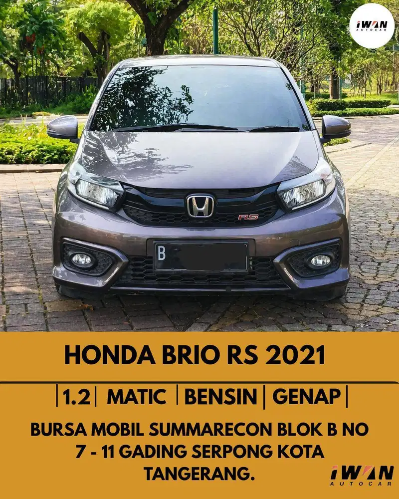 HONDA BRIO RS 1.2 BENSIN AT 2021